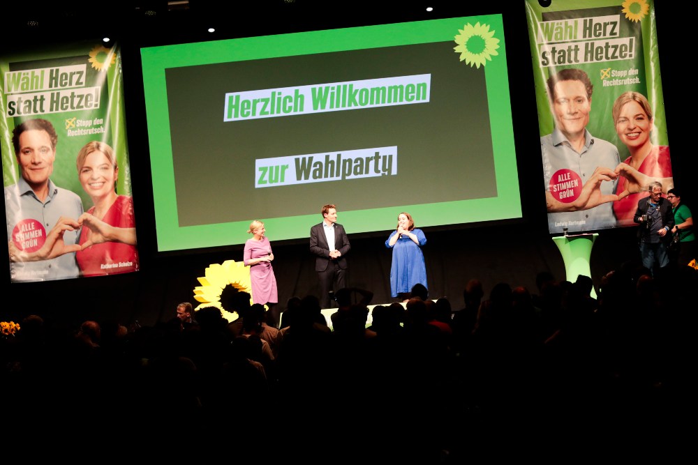 Landtagswahlparty mit Katharina Schulze, Ludwig Hartmann und Ricarda Lang