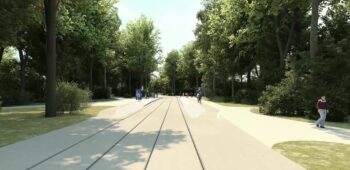 Tram-Nordtangente: Haltestellen Chinesischer Turm, © MVG