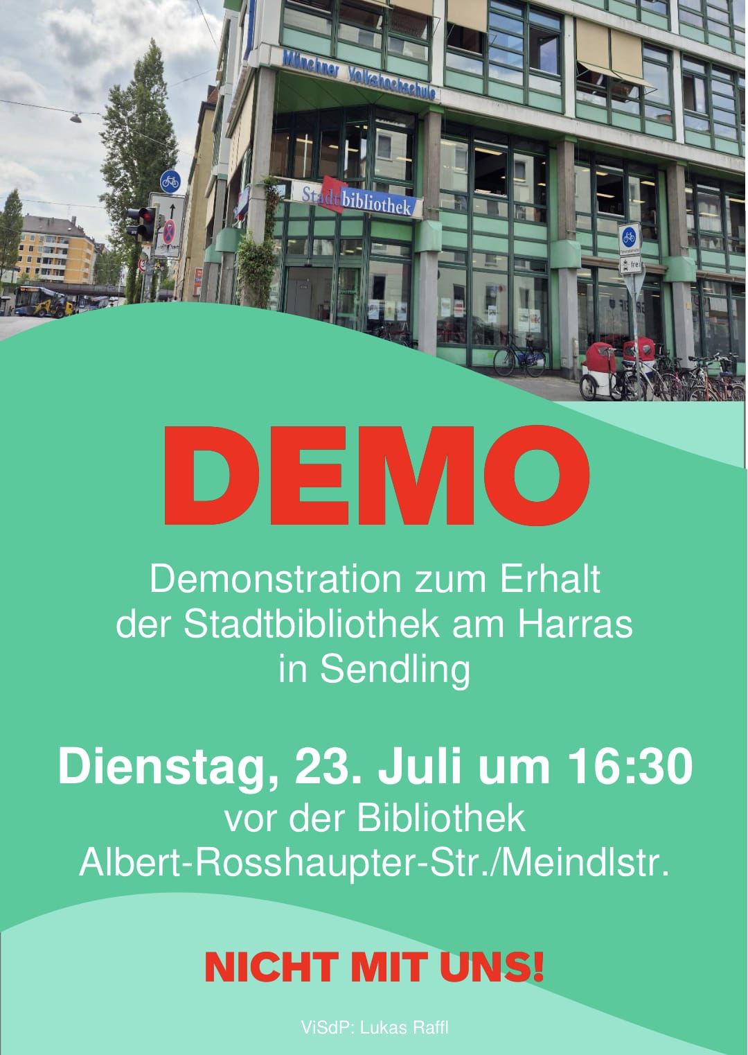 Demo Stadtbibliothek Sendling