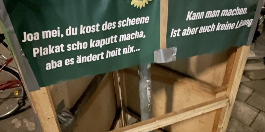 OV Sendling Demoliertes Plakat
