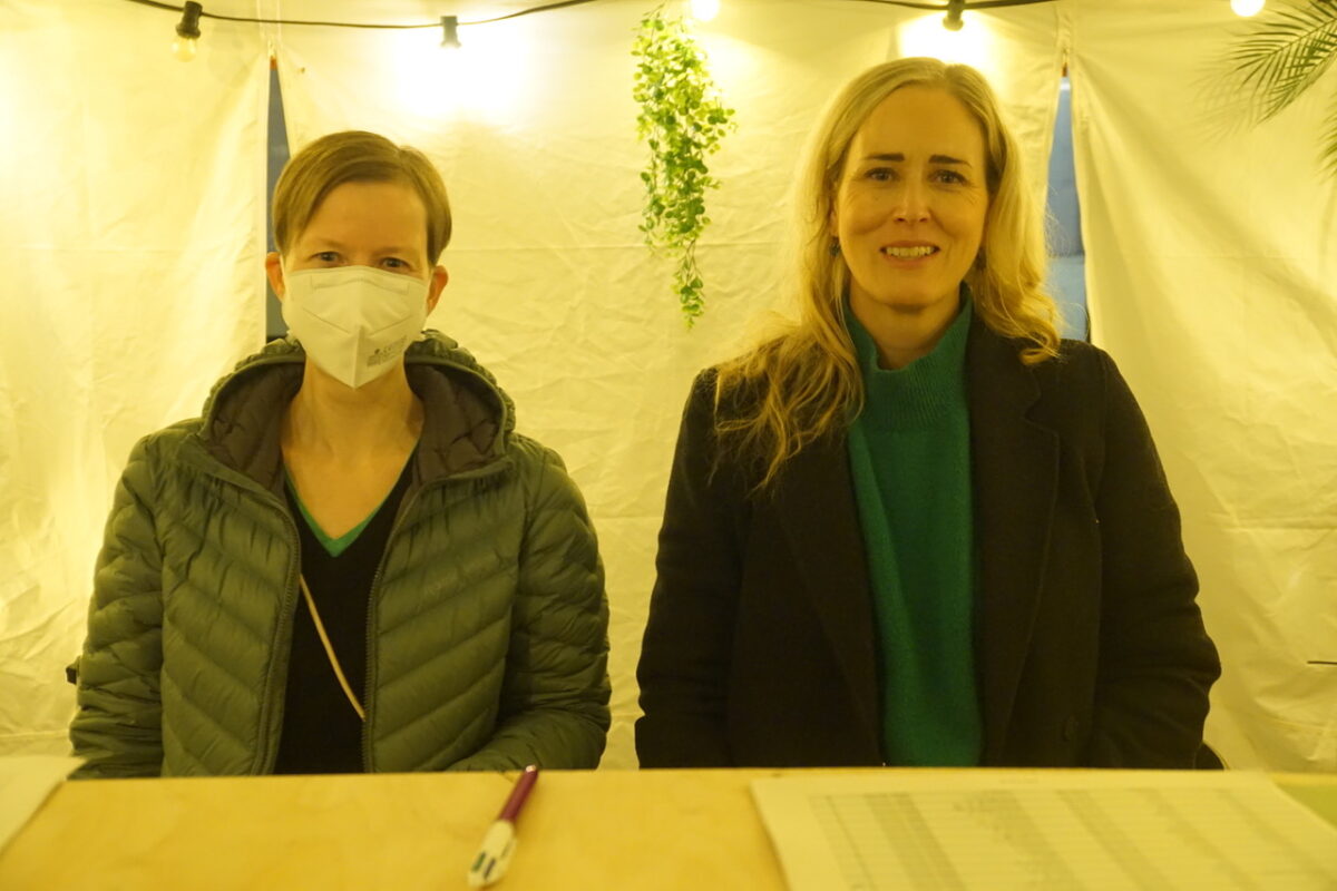 Ina und Dany beim Empfang
